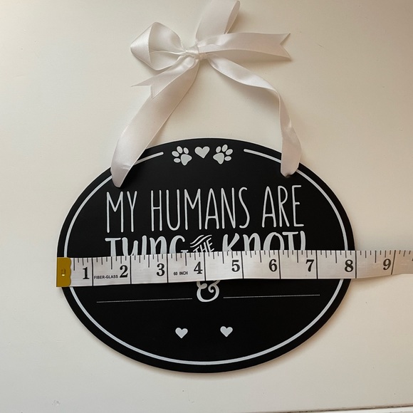 NWOT Pets Wedding Announcement Chalkboard - Picture 2 of 4